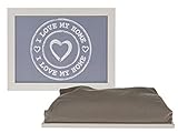 Bada Bing Knietablett Kissentablett I Love My Home Tablett Kissen Herz Trend Neu