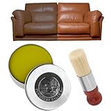BSOON Möbel Salbe für Leder, Ledermöbelsalbe, Möbelsalbe Pinsel, Ledersalbe für Möbel, Möbelsalbe Salbenbürste, Möbelsalbe für Holz Ledercouch Schuhe