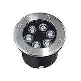 WZYDYDY Led Bodeneinbaustrahler Gartenstrahler Runden Eingebettet Garten Villa Rasen Licht Wasserdicht IP67 AC85-265V Aussen Bodenleuchten(Yellow Light,24W)