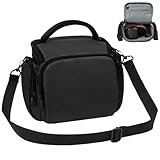Ainiv Kameratasche, Spiegelreflex DSLR SLR Fototasche, Kamera Tasche zum Umhängen Kompatibel für Canon Nikon Sony SLR/DSLR Kamera Objektive und Zubehör Wasserdicht, Schwarz