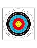 longbowmaker 30 Blatt Bogenschießen Zielscheiben Auflagen 40cm x 40cm Internationaler Standard 10 Ring Papier-Scheibenauflagen