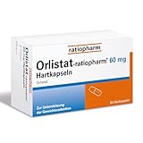 Orlistat-ratiopharm® 60 mg Hartkapseln: Unterstützt die Gewichtsabnahme bei Übergewicht ab einem BMI von mindestens 28. 84 Hartkapseln