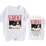 RUENAKH Film Scarface T-Shirts Thriller Krimi Film Druck T-Shirt Kurzarm Sommer Baumwolle Tshirts Streetwear Camisas De Hombre-color06||XXL