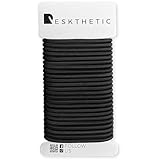 Reskthetic® - Haargummis, 24 Stück (4mm) aus hochwertigem (sehr reißfest), umweltfreundlich und geruchsneutral, ohne Metall für Mädchen, Frauen (Damen) und Männer (Herren)
