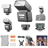 Godox IT32 TTL Blitzgerät + X5O für Olympus- und Panasonic-Kameras, Touchscreen-Blitzgerät, 2,4-GHz-Funkverbindung, Leitzahl 18, Blitzladezeit 1,5 Sekunden, magnetischer Anschluss