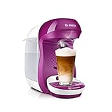 Bosch Tassimo Happy Kapselmaschine TAS1001 Kaffeemaschine by, 70 Getränke, vollautomatisch, geeignet für alle Tassen, platzsparend, 1400 W, pink