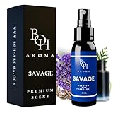BOH-Aroma Auto Duft SAVAGE - Auto Parfüm und auto lufterfrischer Innenraum, neutralisiert Gerüche im Auto, Autoduft mit eigenem parfum, autozubehör innenraum 60ml