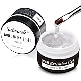 Sularpek 2 Stück UV Gel, 15 ML Gel Nnägel, Aufbaugel für Gelnägel für Nägel Reparatur, Acrylgel für Nägel, UV Nagellack für Verstärkungsverlängerung für Nagelstudio(Clear)