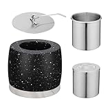 Tisch-Feuerstelle, Tisch-Feuerschale, Tisch-Feuerschale | tragbare Feuerstelle aus Beton, Feuerschale für den Innenbereich, Feuerschale, Tischfeuerschale für Innen und Garten, tragbare Feuerschalen