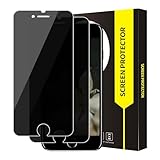 Carantee 2 Stück Schutzfolie für Panzerglas für iPhone 6/6s/7/8/SE Sichtschutz, Blasenfreie Blickschutzfolie, Anti Kratzer Anti-Spy Privatsphäre Folie, Sensitive Touch iPhone SE Displayschutzfolie