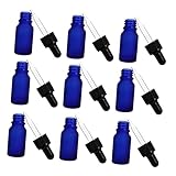 HAPINARY Mattglasflaschen Für Ätherische Öle 10ML Reiseflaschen Mit Pipette Wiederverwendbare Flüssigkeitsdispenser Für Makeup Und Aromatherapie Portable