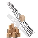 Rollenbahntisch aus Edelstahl – Unbetriebenes Federpress-Design für industrielle Werkstätten und Frachtabfertigung – einfach zu montierende, robuste Lösung