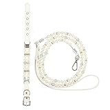 YARNOW 2St Haustierhalsband kleine hundehalskette Kätzchen Strasskragen Halskette mit Strasssteinen Hund Halsbekleidung Hunde Weihnachten hundegurt Hundeleine Perlenhalsband für Welpen Pu