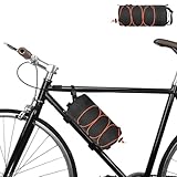 Lizihengpi Fahrradtaschen für Fahrräder, Vordergepäckträger, Mountain-Telefon, Oberrohr-Fahrradtaschen für Erwachsene, Reiseaufbewahrung, Lenkertasche (orange)