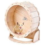 Behogan Hamsterrad aus Holz ø23cm, Holzlaufrad, Holz Laufrad Hamster Leise Laufrad Hamster Hamsterlaufrad für Zwerghamster, Rennmäuse, Mäuse oder Andere Kleine Haustiere
