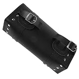 Yardwe Motorrad Satteltasche Organizer aus Langlebigem Pu Leder wasserdichte Werkzeugtasche für Gabel und Lenker Praktische Seitentasche zur Aufbewahrung von Zubehör und Werkzeugen