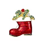 Equirider Weihnachten Emaille Schneemann Mützen Brosche Pins Stiefel Socken Pinguin Insektenhandschuhe Neujahrsabzeichen