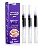 Zahnaufhellung Bleaching Stift, Zähne Aufhellen, Bleaching Zähne, Purple Teeth Whitening Pen, Zahnaufhellung Bleaching Pen Schnelles Entfernen Aller Flecken, Zahnbleaching (3 Stück)