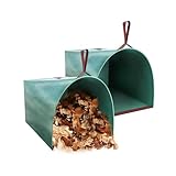 PROVISO TOOLS 2er Set Gartenabfallsack 272L – Pop-Up Laubsack in Schaufelform, Verstärkte Griffe und Boden, 150 g/m² Grünschnittsack für Gartenabfälle und Laub