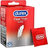 Durex Gefühlsecht Ultra Kondome – Extra dünne Spitze & mit Silikongleitgel befeuchtet – 30er Pack (1 x 30 Stück)