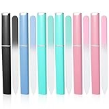 Wanmu 3 Stück Profi Nagelfeile, Glas-Nagelfeilen Fingernagelfeile mit Etui Doppelseitig Kristalloberfläche Nagelfeilen Professionelles Maniküre-Werkzeug für Frauen