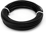 Hapyearn 2mm Bindedraht Schwarz, 20M Pflanzendraht Gummiert für Zaun, Graht Soft, Blumendraht Ummantelt, Gartendraht, Basteldraht, Spanndraht -Pflanzen sichern und unterstützen