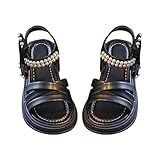 IQYU Romansandalen Sommer Kinder MäDchen Flachboden Rutschfeste Offene Zehenschuhe Weich Besohlte Bequeme Sommersandalen Rutschfeste Atmungsaktive Strand Schuhe Die TäGlichen Mode Wasserschuhe