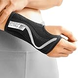 FREETOO Flexibel-Leicht Handgelenkschiene für Karpaltunnel, Atmungsaktive Handgelenk Bandagen mit eng anliegender S-förmiger Schiene, Verstellbare Handgelenkstütze für Verstauchung, Sehnenentzündung