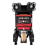 Vollautomatische Verschließmaschine, 500–650 Tassen/h, Tassenverschließmaschine für 180 mm Hohe 90/95 mm Große Tassen für Bubble-Milch-Tee, Kaffee