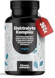 Elektrolyte Komplex - 365 Kapseln - mit Chlorid, Kalium, Calcium & Magnesium, Natrium - 920mg pro Kapsel - Elektrolytgleichgewicht & Muskelfunktion - vegan und produziert in Deutschland Jahresvorrat