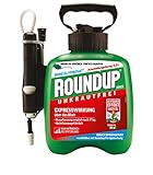 Roundup Unkrautfrei Express Fertigmischung, 2,5 L im Drucksprüher zur Bekämpfung von Unkräutern und Gräsern im Garten, grün