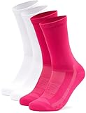 Occulto Herren & Damen Rennradsocken 2er Pack (Modell: Eddy), Fahrradsocken 1 X Pink 1 X Weiß 39-42