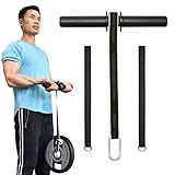 Brebebe Unterarm-Handgelenk-Roller, Fitness-Blaster, Armtrainer, Handgelenk-Trainer, Unterarm-Muskelkraft-Trainingswerkzeuge, Gewicht tragende Seilrolle mit rutschfestem Kissen, Seil für Hanteln