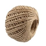 Jute-Schnur zum Basteln, 50 m, Produktverpackung, Juteseile, für Produktverpackung, Ornament, Aufhängung, Heimwerker, Gärtner, Landwirte, Hochzeitsplaner, Event