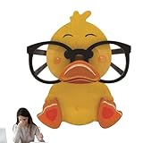 Tierischer Brillenhalter, Cartoon Biene Kleine Gelbe Ente Desktop Brillenaufbewahrungsständer, Handgeschnitzte Hölzerne Brillen Und Sonnenbrillenablage Für Heimbüro Schreibtischdekoration