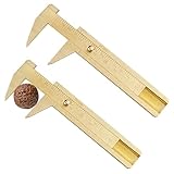 Messschieber Klein 2 StüCke Schieblehre Analog HochpräZises Vernier Caliper AnreißMessschieber FüR Haushalt Und Holzbearbeitung,Industriemessungen (Doppelskala 0-80mm)