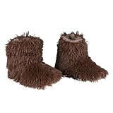 pfoten&nasen Hausschuhe Damen Winter, Warme Hausschuhe Damen, Pantoffeln Damen, Kuschel Hausschuhe Damen Plüsch. (Braun, EU Schuhgrößensystem, Erwachsene, Damen, Numerisch, M, 37)