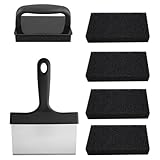 QUHUOYAO 6 Stück sichere und effiziente Grill-Reinigungsbürste, Grillbürste und Schaber, Grillbürste und Schaber, Grillbürste für Grill, Grillbürste, Reinigung, Küche