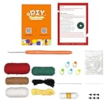 Häkel-Set mit bunten Donuts, Weihnachts-Donuts, komplettes Set zum Kreieren von Weihnachts-Donuts | Anfängerfreundliche Häkelkunst für 'unc'-Enthusiasten