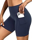 Sportneer Radlerhose Damen Kurze Sporthose 7' Kurze Leggings Damen Gym Shorts High Waist Sporthose Kurz Biker Shorts
