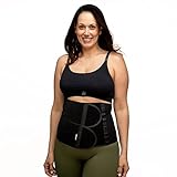 BABYGO® Rückbildungsgürtel Kaiserschnittfreundlich | Bauchbandage Nach der Geburt für Damen | Rektusdiastase Gürtel | Schwarz L