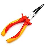 ingdaum® VDE-Zangen Set für Elektriker – 1000 V isoliert & VDE-geprüft – GS-zertifiziert nach DIN EN IEC 60900 – Chrom-Vanadium-Stahl, ergonomische 2K-Griffe (Rundzange 6')