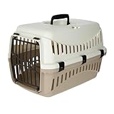 Kerbl 81346 Transportbox Expedion mit Kunstoff, 45 x 30 x 30 cm, taupe/creme