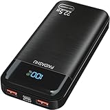 Power Bank, 22,5 W Powerbank, kleine Aber leistungsstarke 27,000mAh, PD 3.0 QC 3.0 Externer Handy-Akku mit LED-Anzeige mit Smartphone, Tablets und mehr
