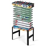 GOPLUS 12 in 1 Spieltisch, Multifunktionstisch mit Tischfußball, Billard, Tischtennis, Hockey, Bowling, Shuffleboard und mehr, Kombi-Tischspiel-Set für Kinder und Erwachsene
