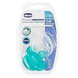 Chicco Schnuller Physio Soft, 100% Silikon, 2 Stück