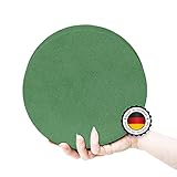 Blumensteckmasse Rund - Steckmasse TORTE 1 Stück 16 x 3,5 cm, Steckmoos, Steckziegel für Blumengestecke - Steckschwamm zum Basteln für Feiern, Auto, Hochzeit, Geschenke - PRODUZIERT IN DEUTSCHLAND