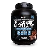 Eafit Milk Egg 95 Micellar 750g, Schokolade, Caseine Proteine, Muskelaufbauprotein, Erhaltung der Muskelmasse, Langsame Assimilation, Anti-Doping, 25 Portionen, Eafit Französische Marke