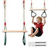 trapez schaukel,schaukel,Kinderschaukel Outdoor Indoor - Schaukelsitz Schaukelbrett Brettschaukel für Kinder zum Schaukeln - Höhenverstellbar - rutschfest