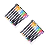 SHINEOFI 2 Sätze 2 Sets Löschbarer Lampenstift Whiteboard Radiergummi Löschbare Textmarker Whiteboard Radierer Gelbe Textmarker Gelbe Trocken Abwischbare Marker Trocken 8 Stück * 2